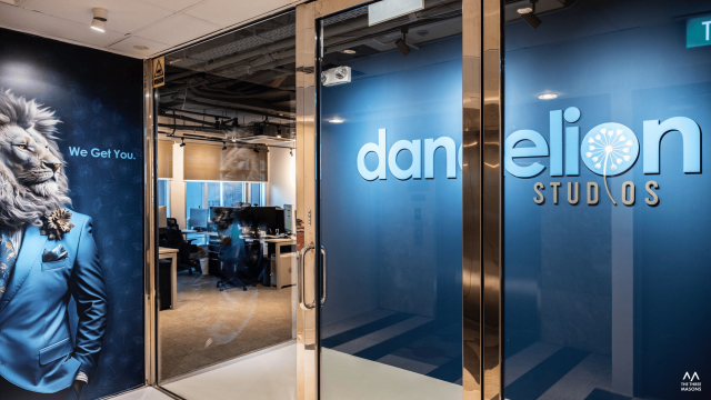 Dandelion Studios Dandelion Studios commercial interior with glass partitions and a contemporary workspace
